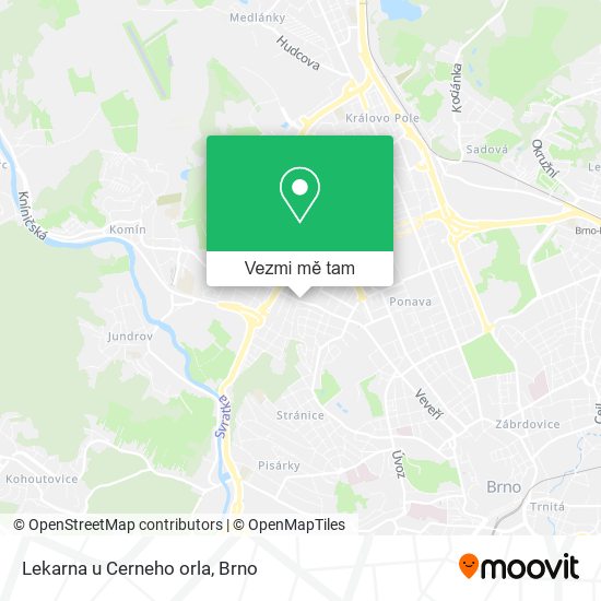 Lekarna u Cerneho orla mapa