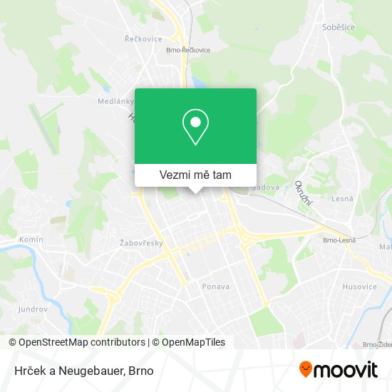 Hrček a Neugebauer mapa