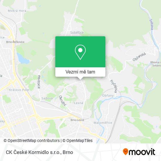 CK České Kormidlo s.r.o. mapa