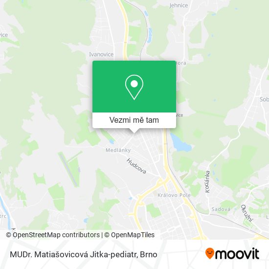 MUDr. Matiašovicová Jitka-pediatr mapa