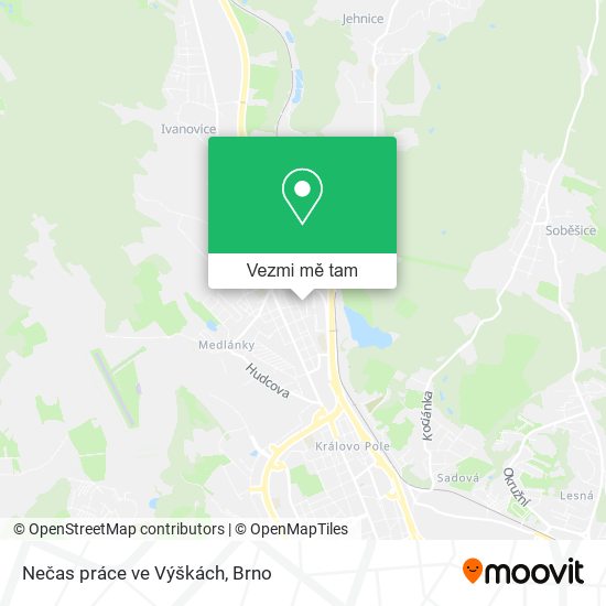 Nečas práce ve Výškách mapa