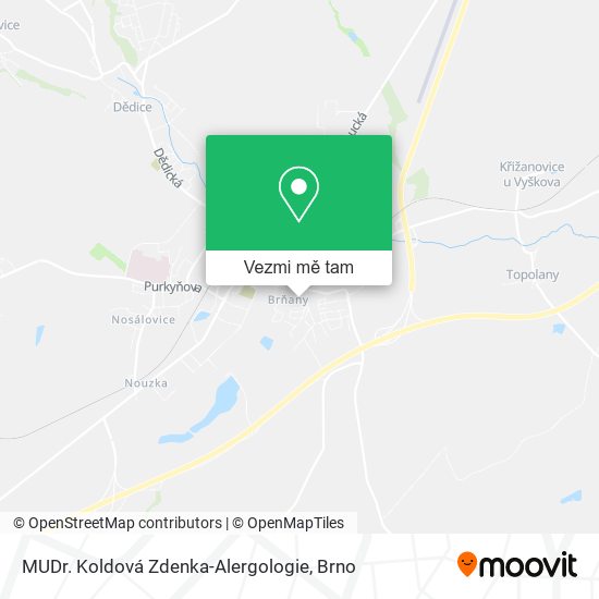 MUDr. Koldová Zdenka-Alergologie mapa