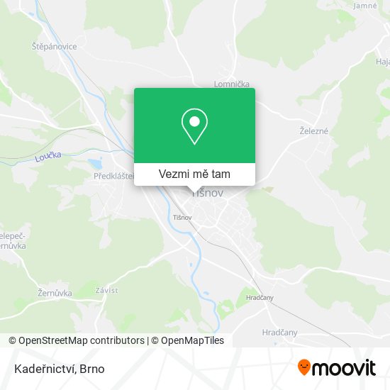 Kadeřnictví mapa