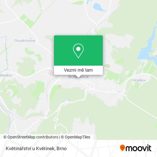 Květinářství u Květinek mapa