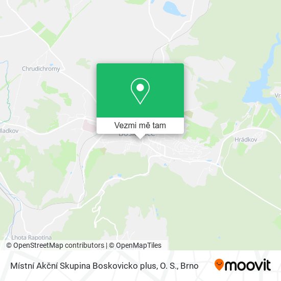 Místní Akční Skupina Boskovicko plus, O. S. mapa