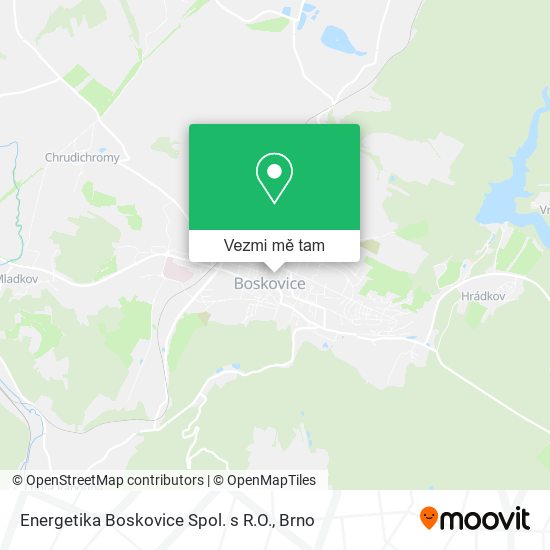 Energetika Boskovice Spol. s R.O. mapa