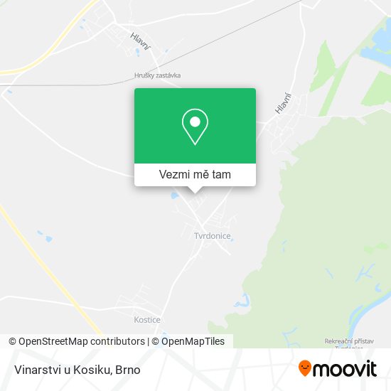 Vinarstvi u Kosiku mapa