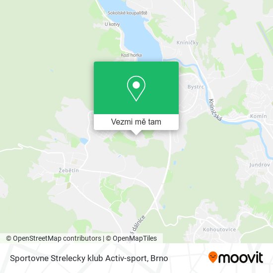 Sportovne Strelecky klub Activ-sport mapa