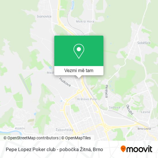 Pepe Lopez Poker club - pobočka Žitná mapa