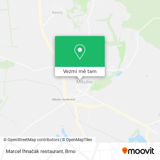 Marcel Ihnačák restaurant mapa