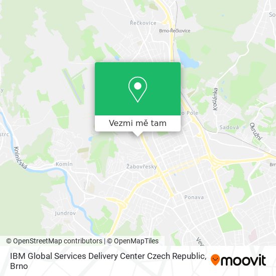 IBM Global Services Delivery Center Czech Republic mapa