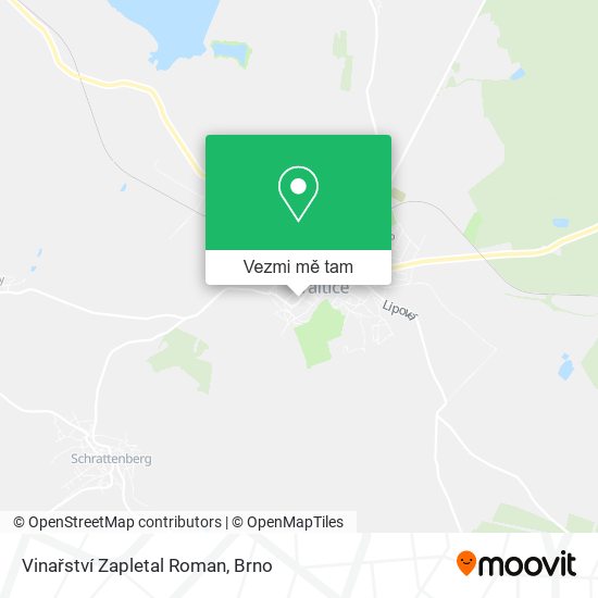 Vinařství Zapletal Roman mapa