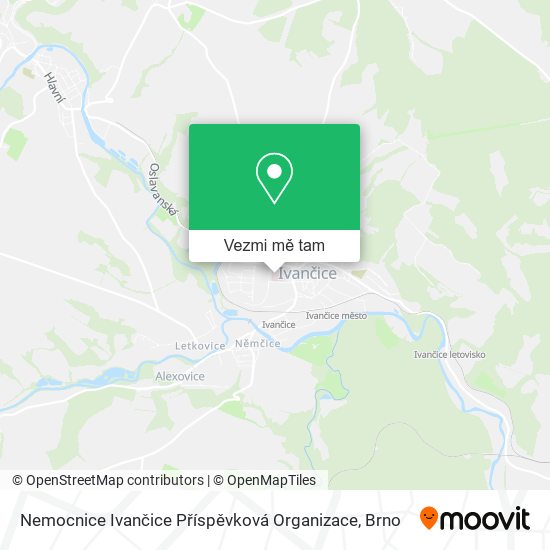 Nemocnice Ivančice Příspěvková Organizace mapa