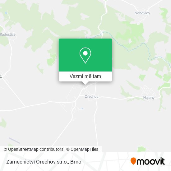 Zámecnictví Orechov s.r.o. mapa