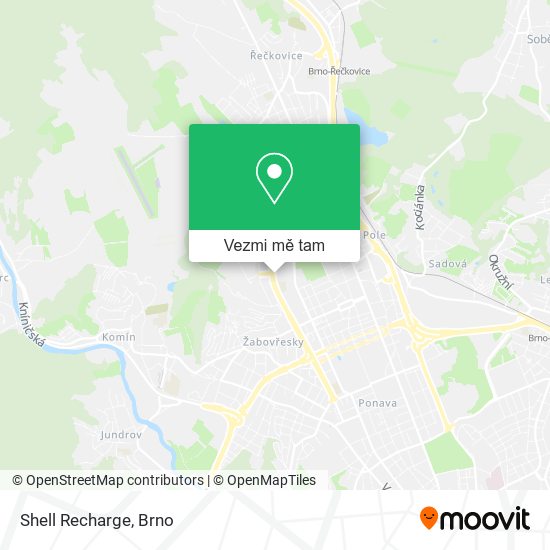 Shell Recharge mapa