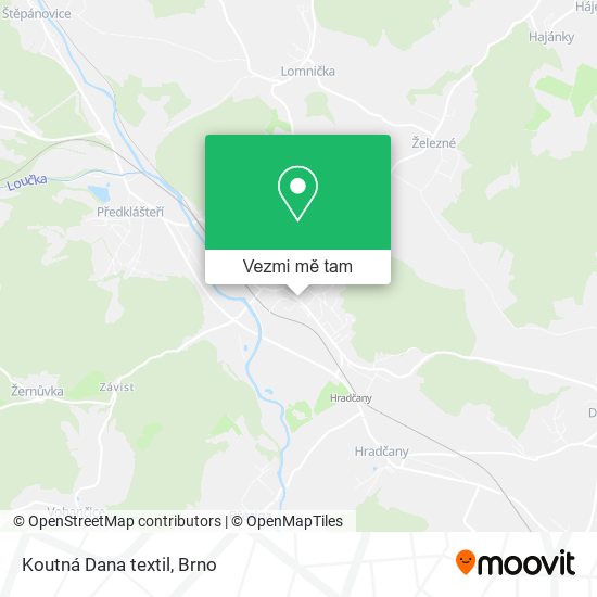 Koutná Dana textil mapa