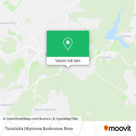 Turistická Ubytovna Boskovice mapa