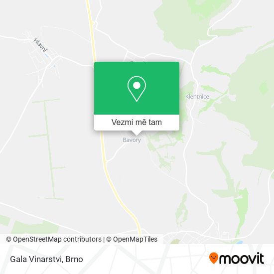 Gala Vinarstvi mapa