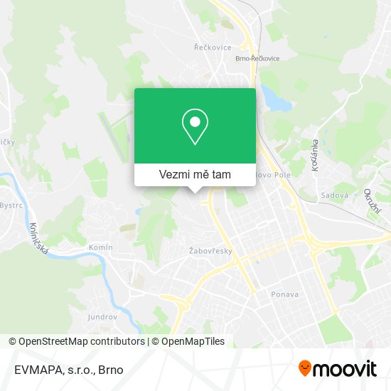 EVMAPA, s.r.o. mapa