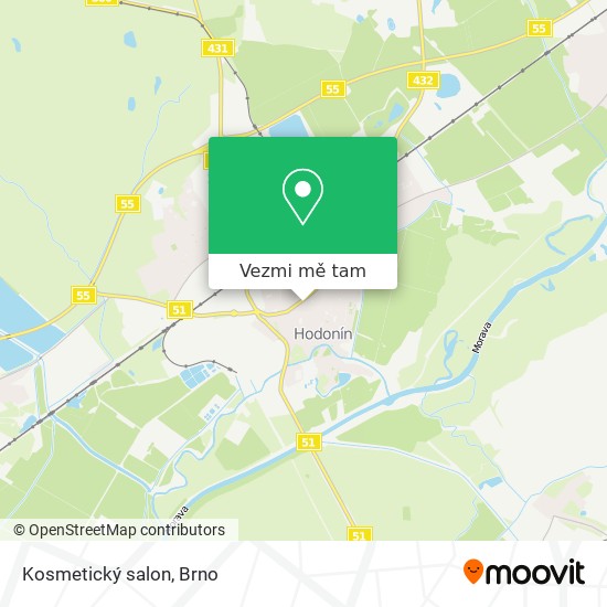 Kosmetický salon mapa