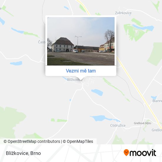 Blížkovice mapa