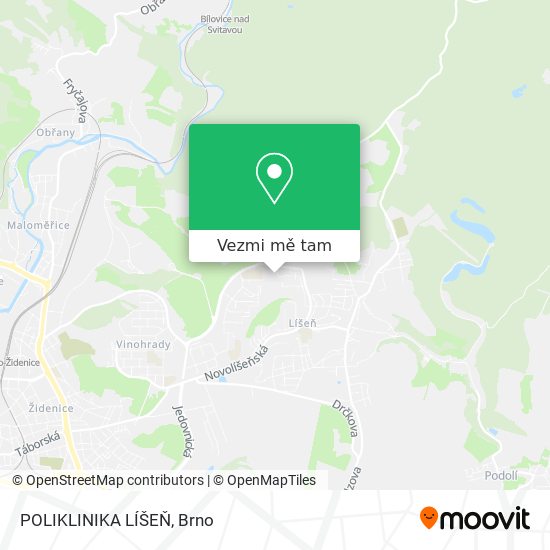 POLIKLINIKA LÍŠEŇ mapa