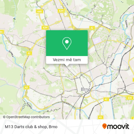 M13 Darts club & shop mapa