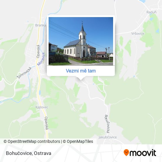 Bohučovice mapa