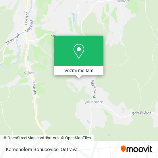 Kamenolom Bohučovice mapa