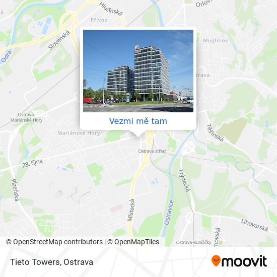 Tieto Towers mapa