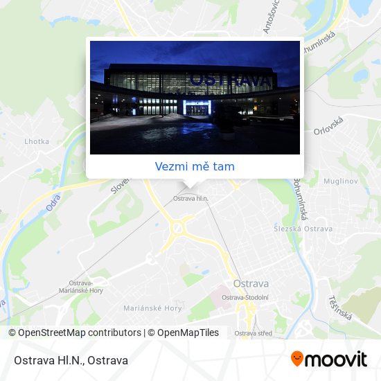 Ostrava Hl.N. mapa