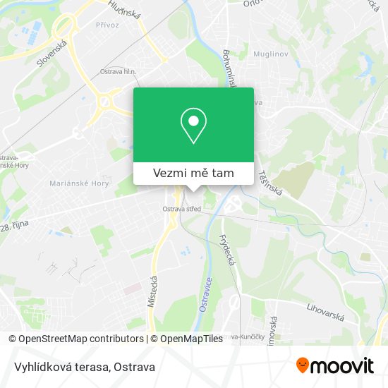 Vyhlídková terasa mapa