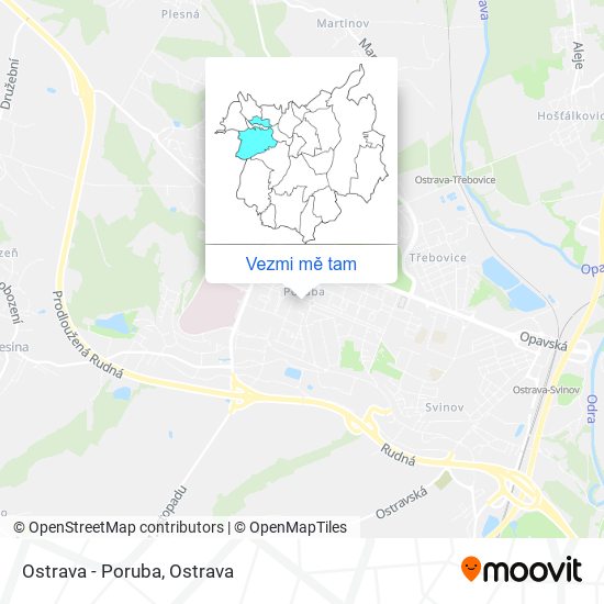 Ostrava - Poruba mapa