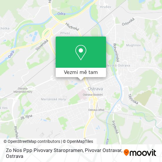 Zo Nos Ppp Pivovary Staropramen, Pivovar Ostravar mapa