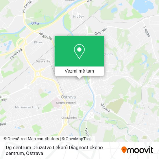 Dg centrum Družstvo Lékařů Diagnostického centrum mapa