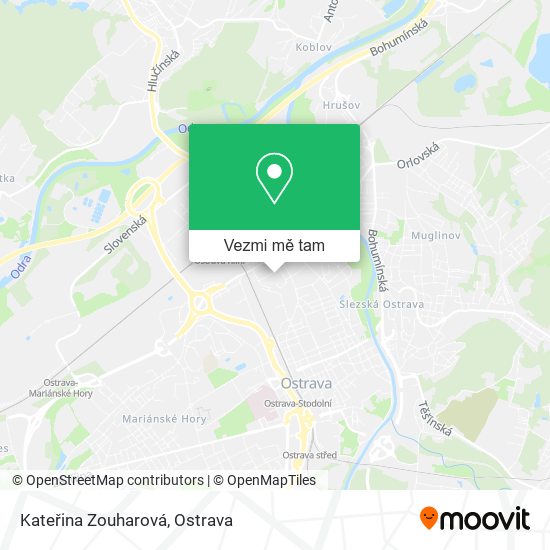 Kateřina Zouharová mapa