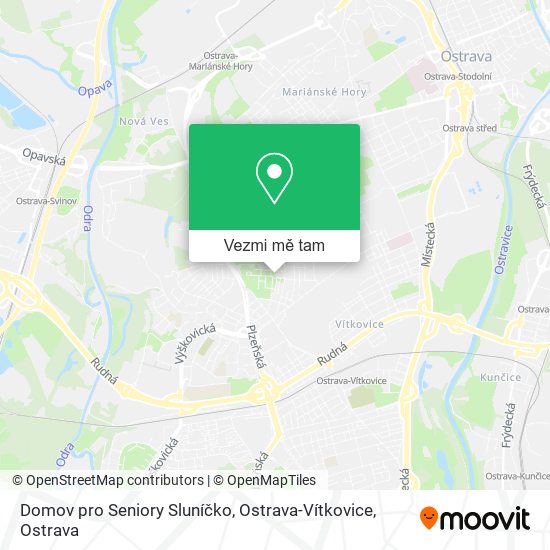 Domov pro Seniory Sluníčko, Ostrava-Vítkovice mapa