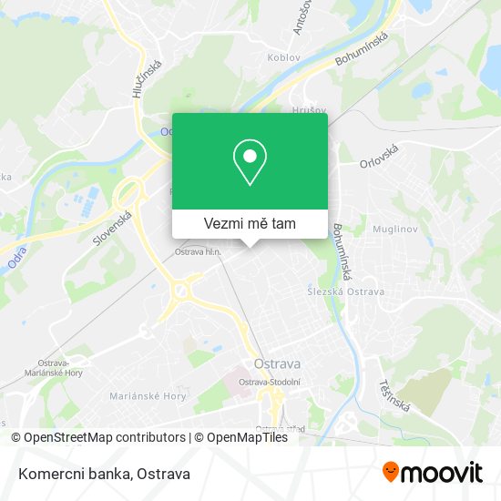 Komercni banka mapa