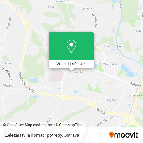 Železářství a domácí potřeby mapa