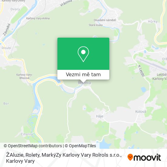 ŽAluzie, Rolety, MarkýZy Karlovy Vary Rolrols s.r.o. mapa