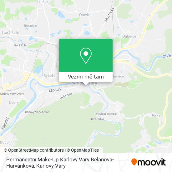 Permanentní Make-Up Karlovy Vary Belanova-Harvánková mapa
