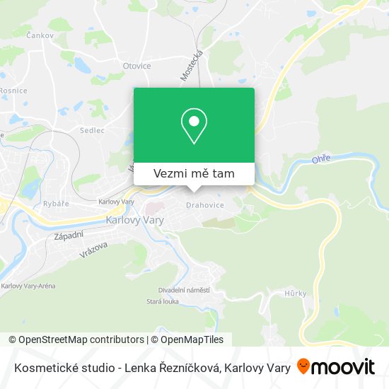 Kosmetické studio - Lenka Řezníčková mapa