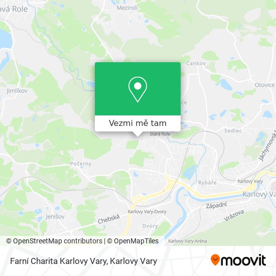 Farní Charita Karlovy Vary mapa