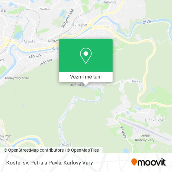 Kostel sv. Petra a Pavla mapa