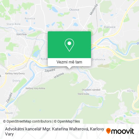 Advokátní kancelář Mgr. Kateřina Walterová mapa