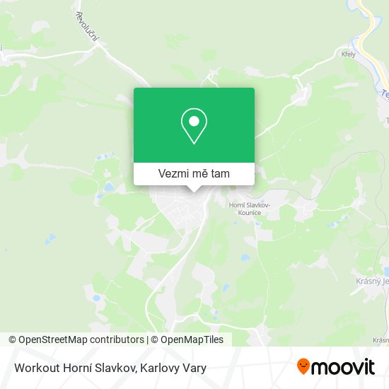 Workout Horní Slavkov mapa