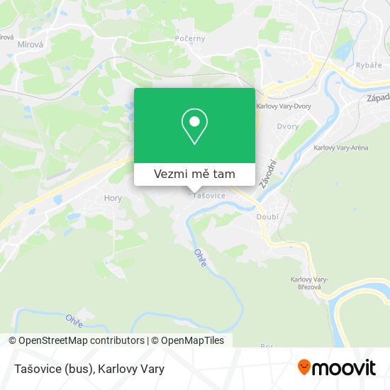 Tašovice (bus) mapa