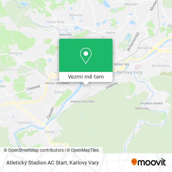 Atletický Stadion AC Start mapa