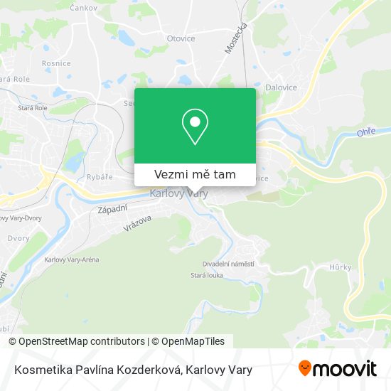 Kosmetika Pavlína Kozderková mapa