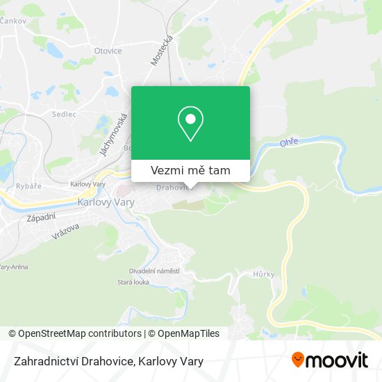 Zahradnictví Drahovice mapa